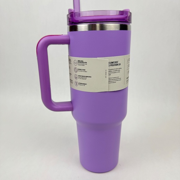 NEW Stanley x Olivia Rodrigo Collab Quencher H2.0 40oz Tumbler Lavender Stars - Picture 5 of 12
